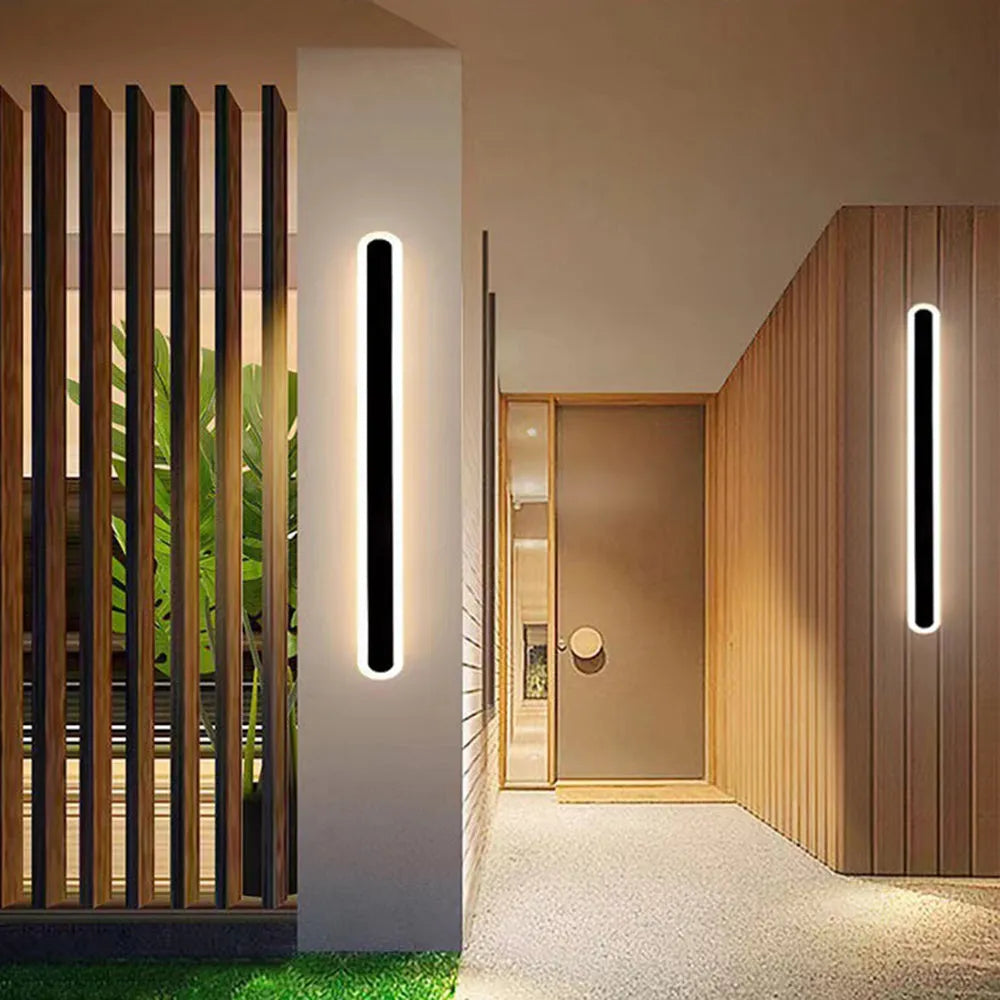 Rio Outdoor Wall Lamp Linear Oval