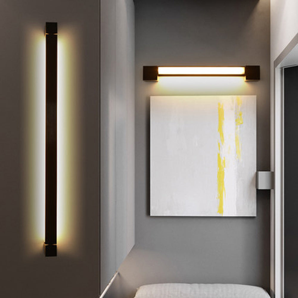 Arisha Minimalista LED Applique Nera Ruotabile Linea