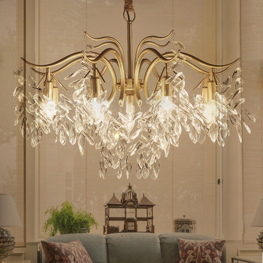 Kristy Elegante LED Fiore Lampada a Sospensione Moderno Lusso