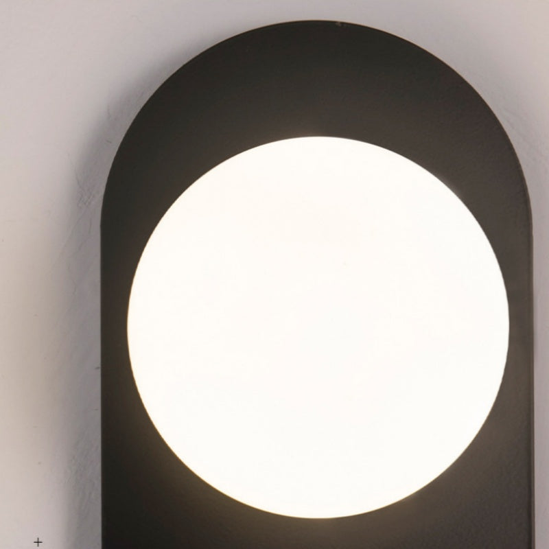 Valentina Moderno LED Vetro Metallo Applique Nero/Oro Camera da Letto