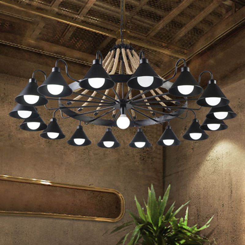 Silva Lampadari Candeliere Industriale Metallo LED Soggiorno