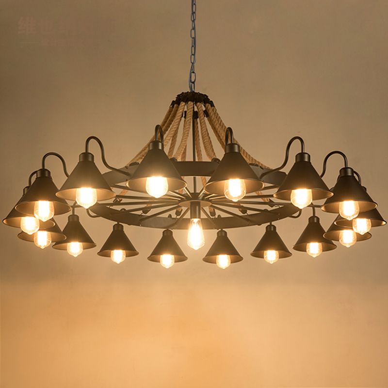 Silva Lampadari Candeliere Industriale Metallo LED Soggiorno