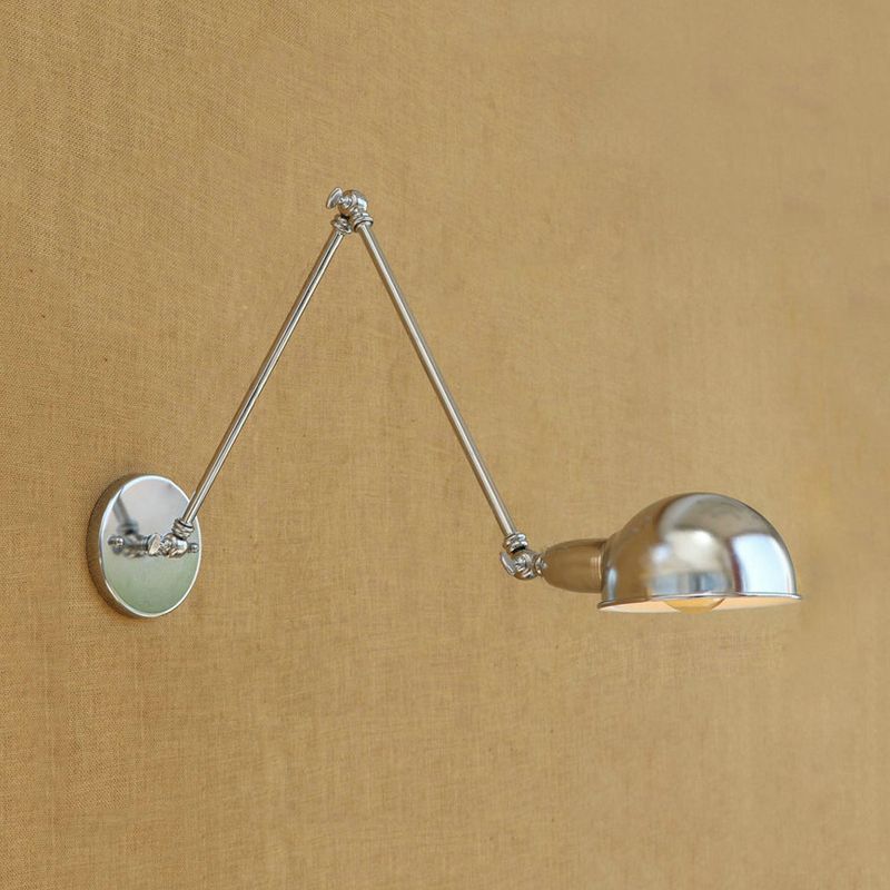 Epoch Minimalista LED Applique Metallo Regolabile Argento