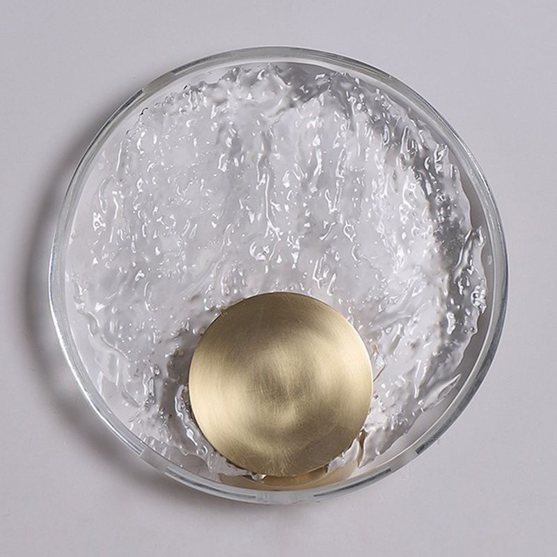 Kristy Design LED Bellissimo Applique Arte Deco Globo Cristale Metallo Camera da Letto Oro