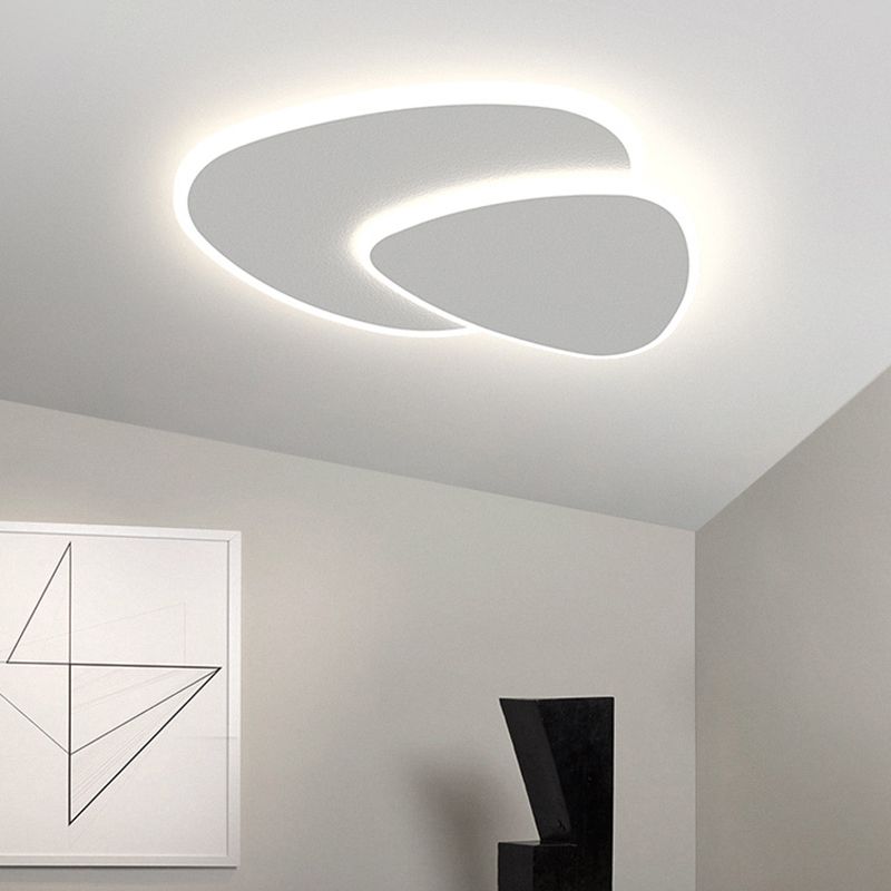 Corvian Ceiling Light White Geometric LED