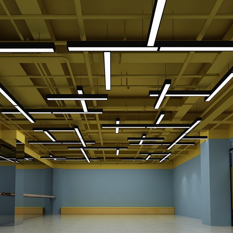 Soreva Pendant Light Minimalist Rectangular LED Black