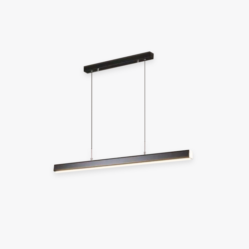 Arisha Moderna LED Lampada a Sospensione Metallo Nero/Marrone Lineare