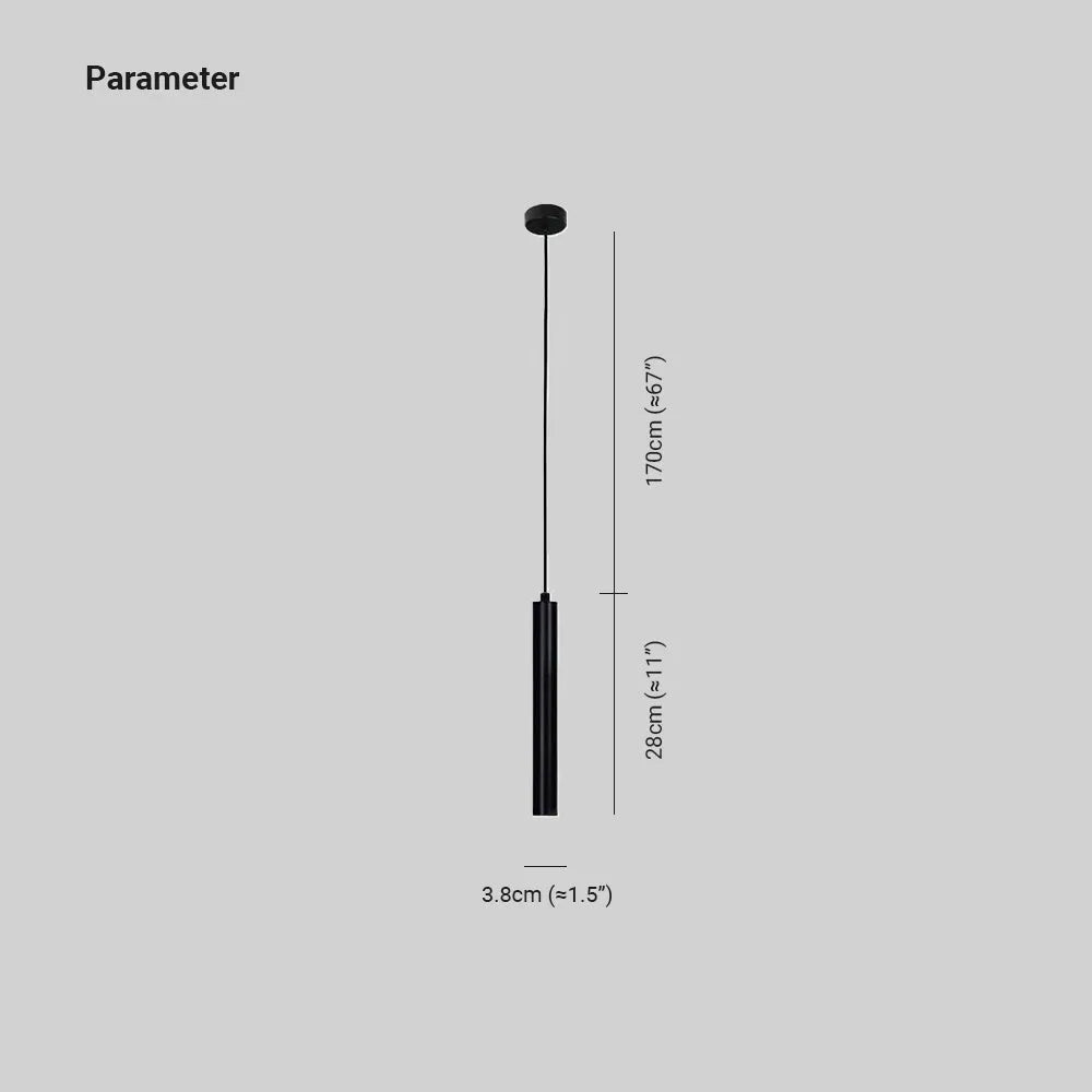 Selvor Pendant Light Minimalist Linear Black