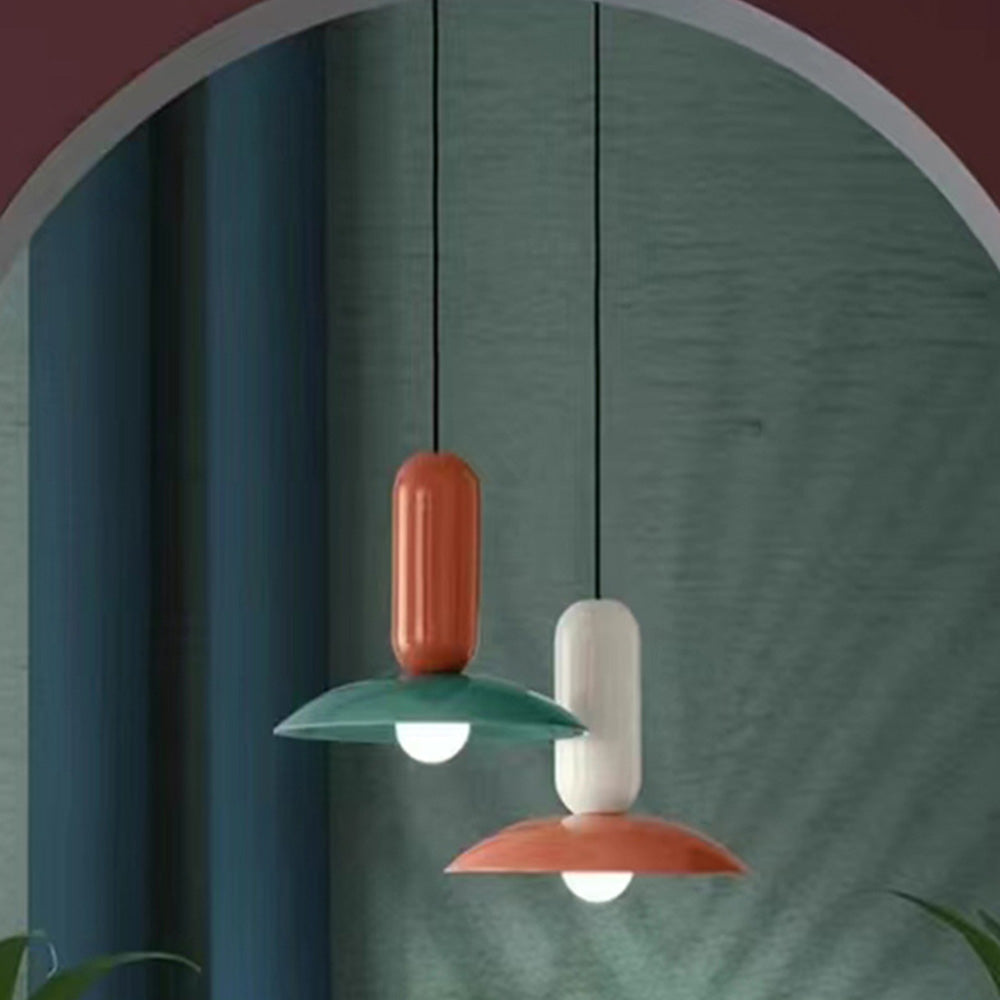 Valentina Colorato Creative LED Lampade a Sospensione Rosso Verde