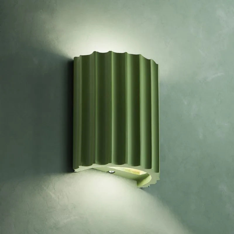 Orvian Wall Lamp Semi-cylindrical Resin
