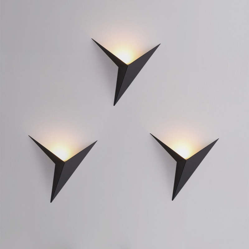 Meri Modern LED Wall lamps for Bedroom, Triangle