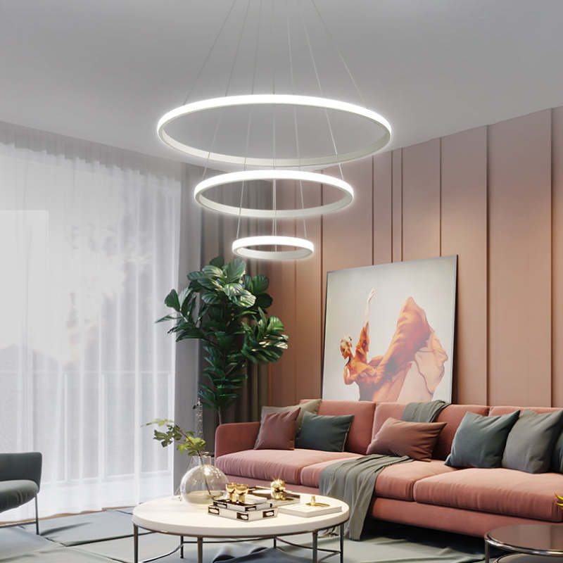 Arisha Design LED Lampada a Sospensione Anello Moderna