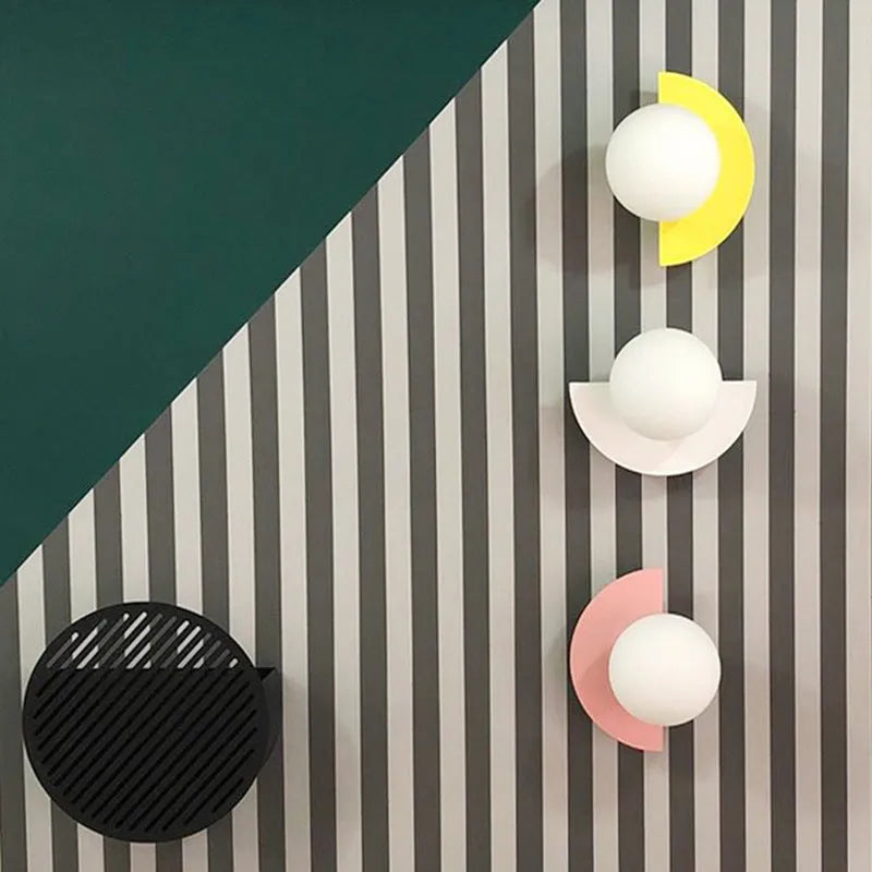 Solvire Wall Lamp Half Circle Globe