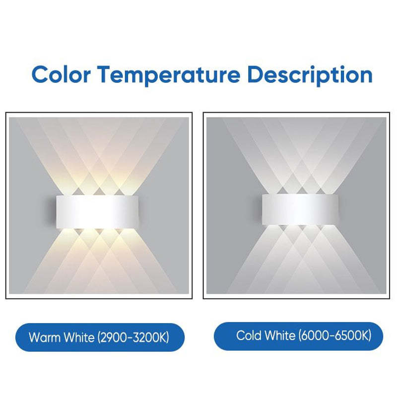 Nirex Wall Lamp Modern Rectangular Outdoor Water-wave