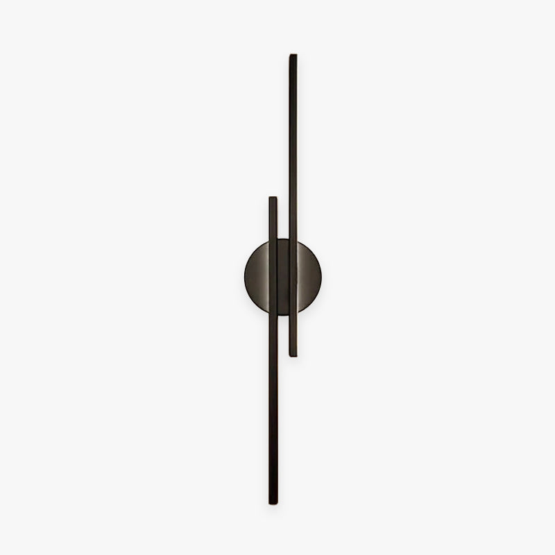 Arisha Moderna LED Nordico Applique Metallo Nero/Bianco Lineare Soggiorno/Camera da Letto