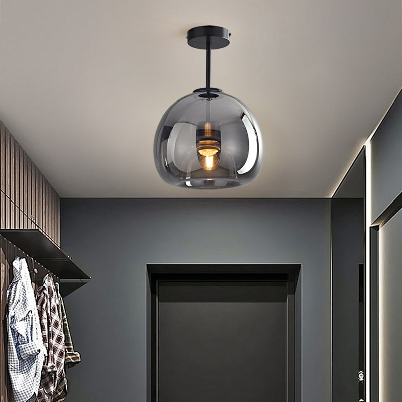 Laru Glass Semi-Flush Mount Ceiling Light/Pendant Light