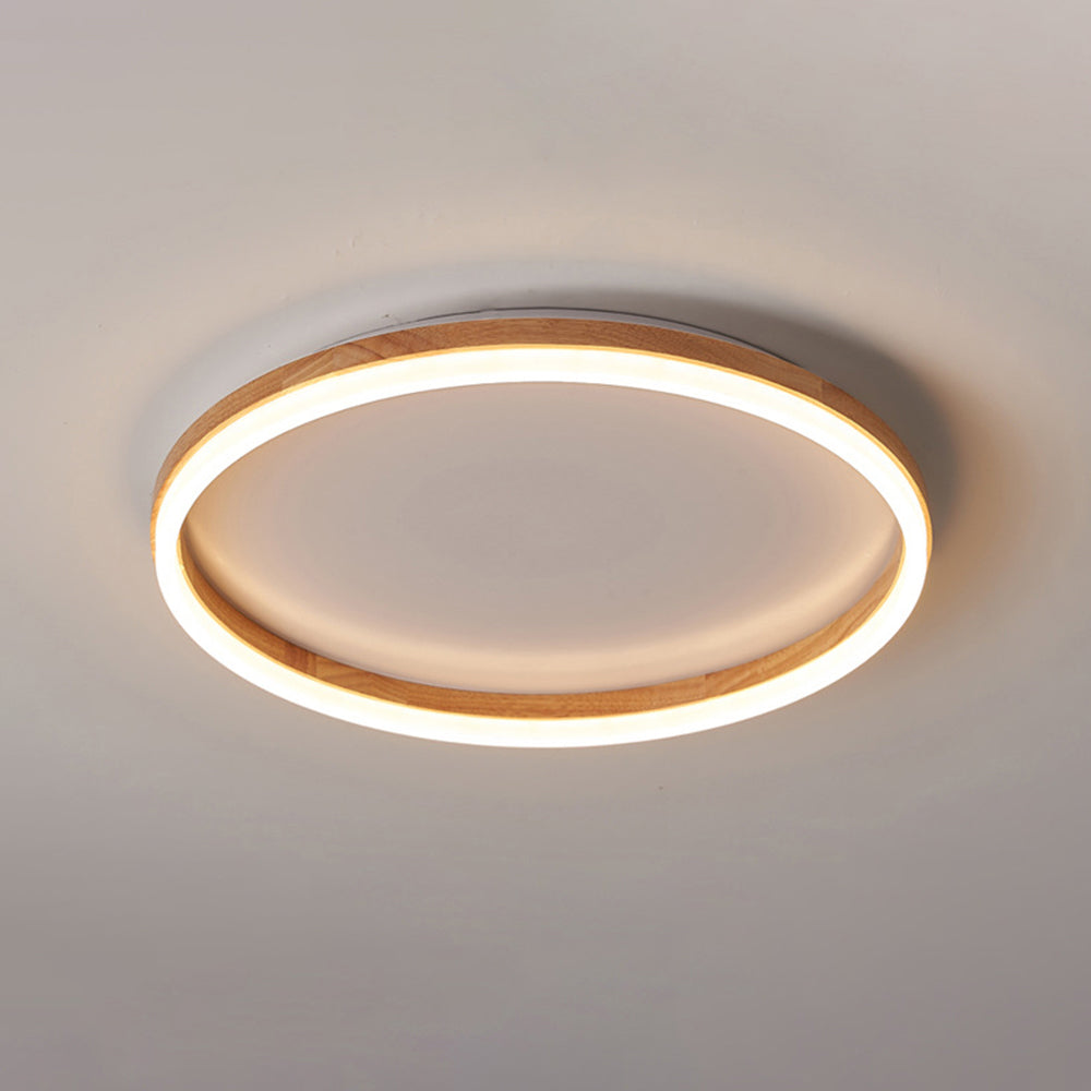 Solenor Ceiling Light Flush Mount Wood