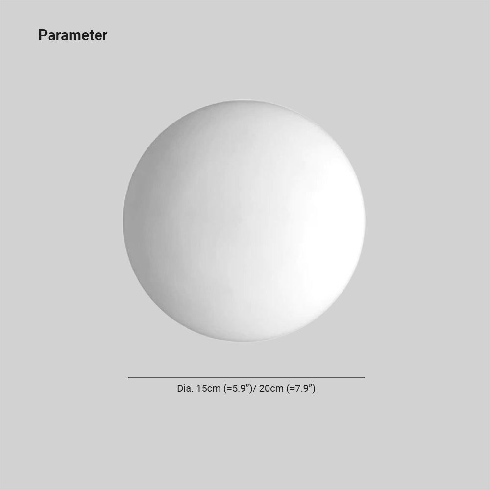 Valentina Minimalismo LED Applique Moderno Bianco Globo Forma