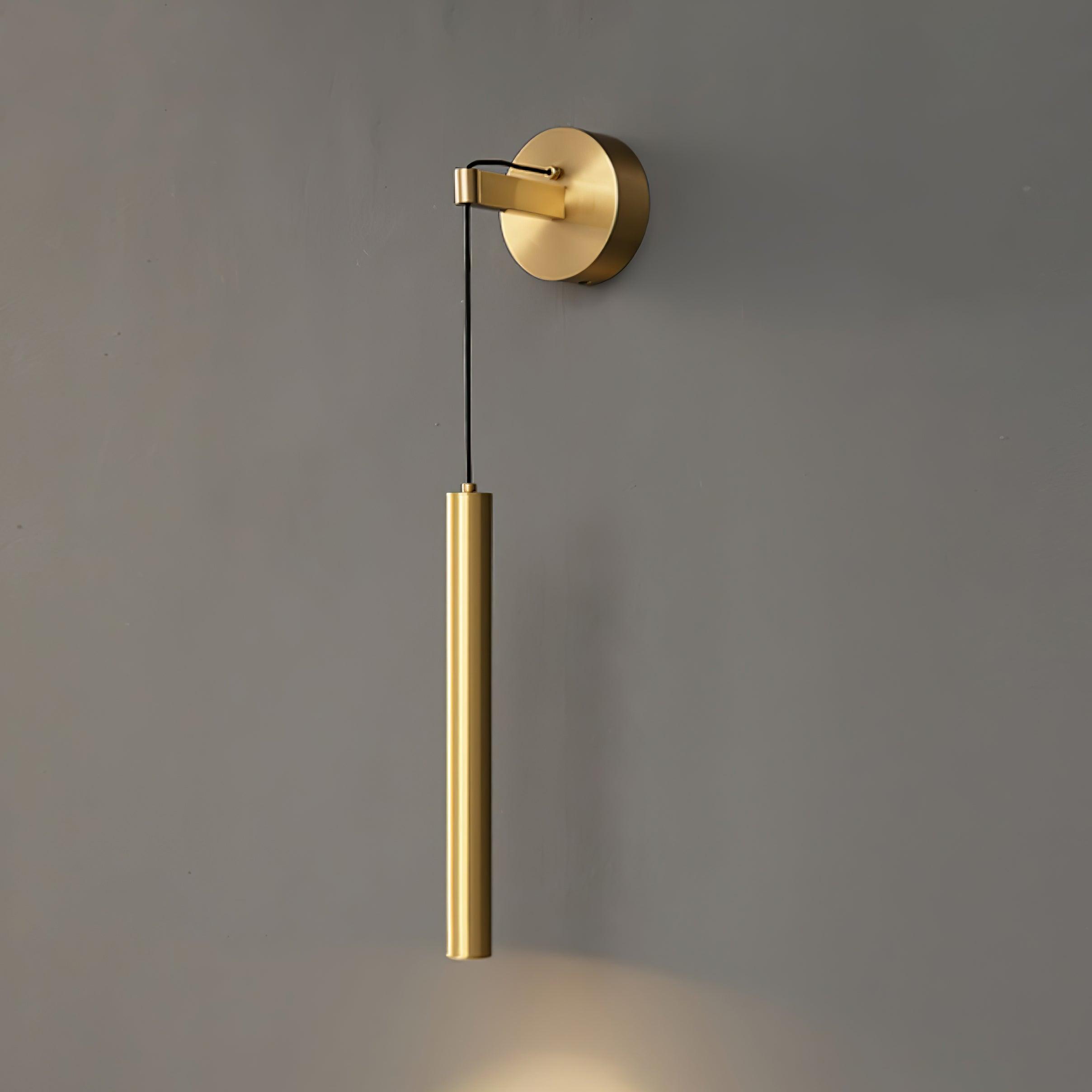 Thomasina Modern Minimalist Line Brass Wall Light - Letslighting
