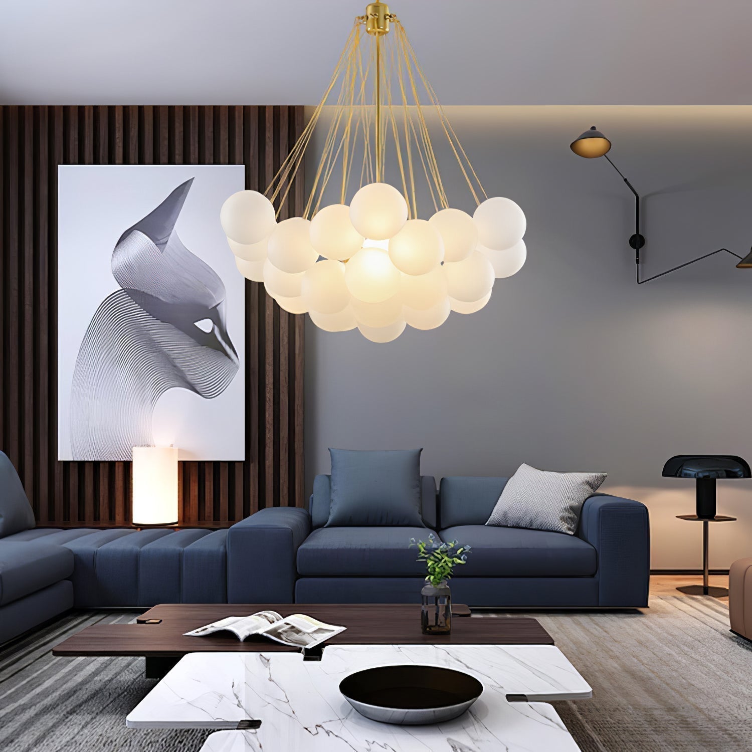Bubble Chandelier - Blowlighting