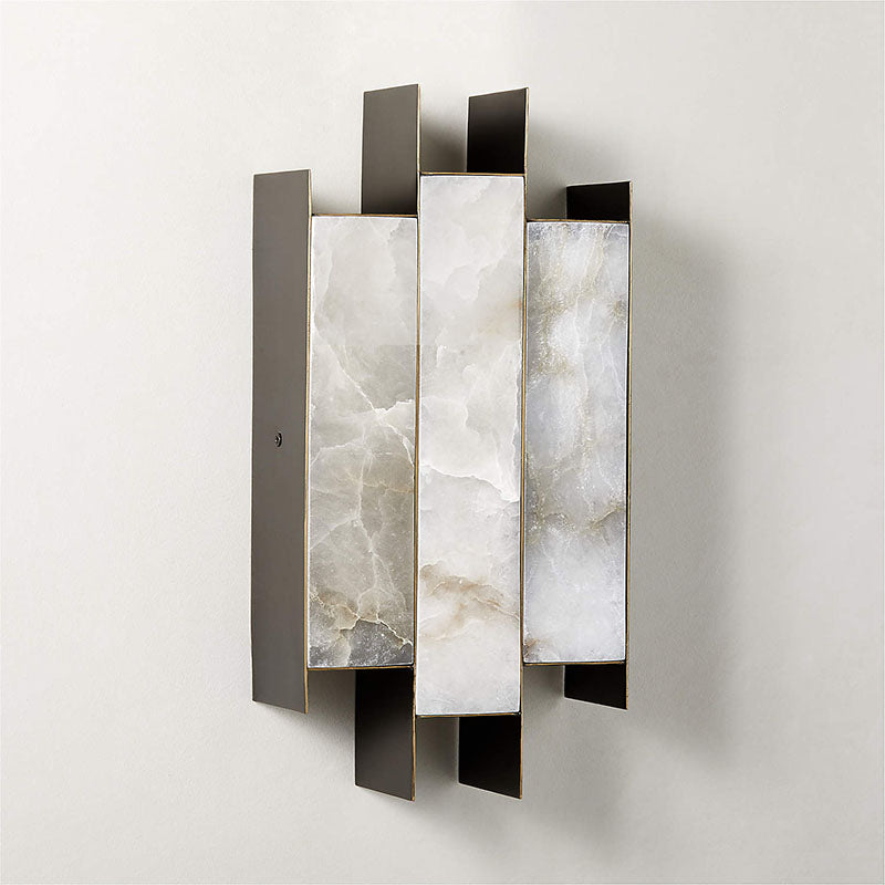 Vavynor Individual Creativity Brass Alabaster Wall Lamp - Lamp Copper