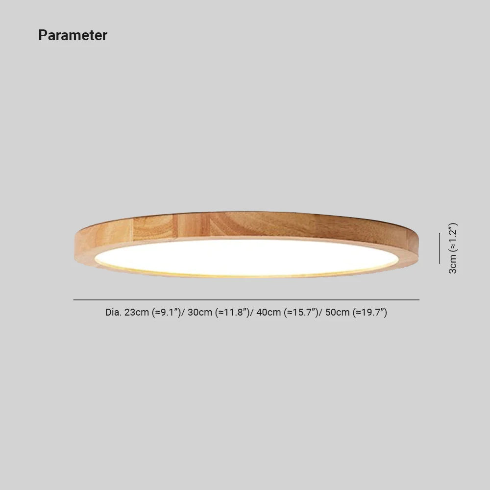 Orvix Ceiling Light Wood LED Minimalist