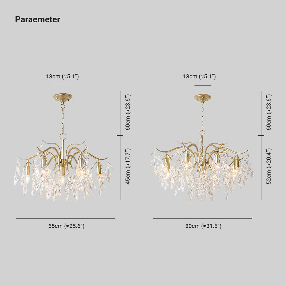 Kristy Elegante LED Fiore Lampada a Sospensione Moderno Lusso