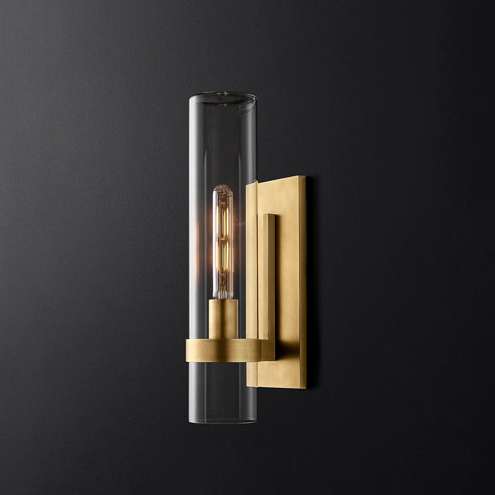 Zenil Glass Cylinder Modern Wall Light