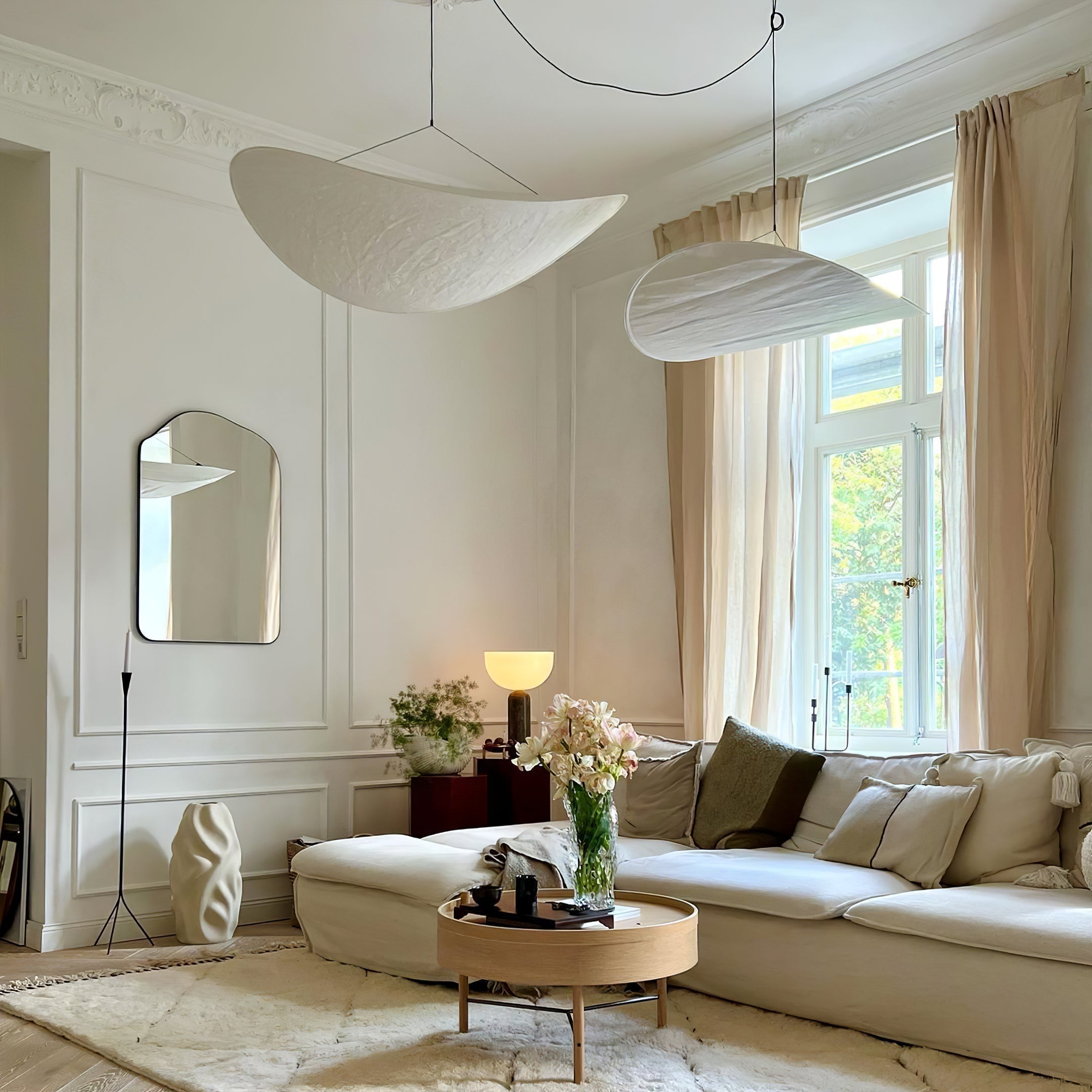 Tense Tyvek Pendant Lamp - Blowlighting
