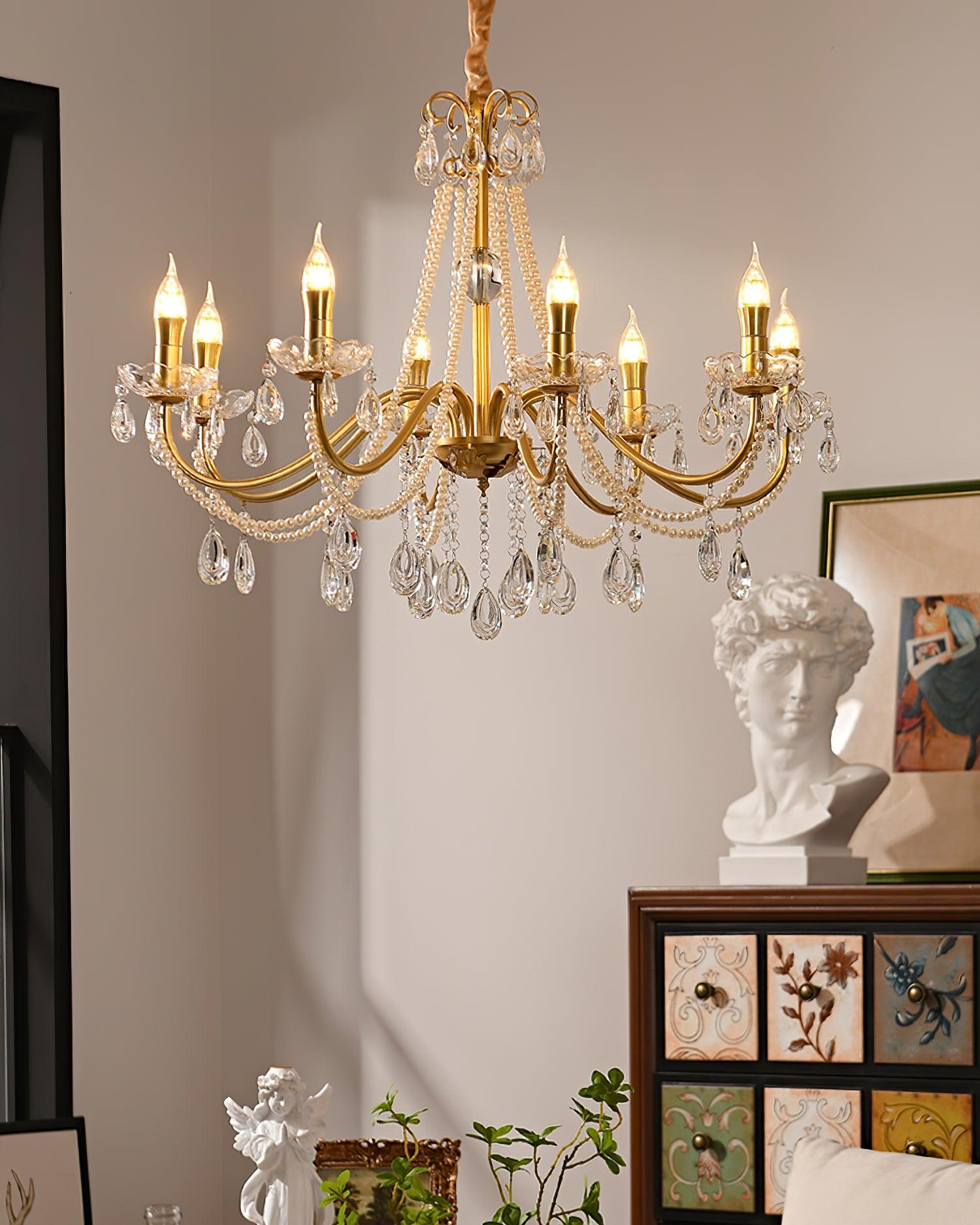 Elysion Gold Crystal Chandelier - Letslighting