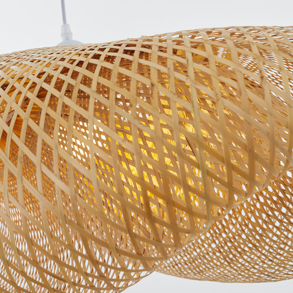 Ritta Moderne LED Lampade a Sospensione Bambù Sala da Pranzo/Cucina
