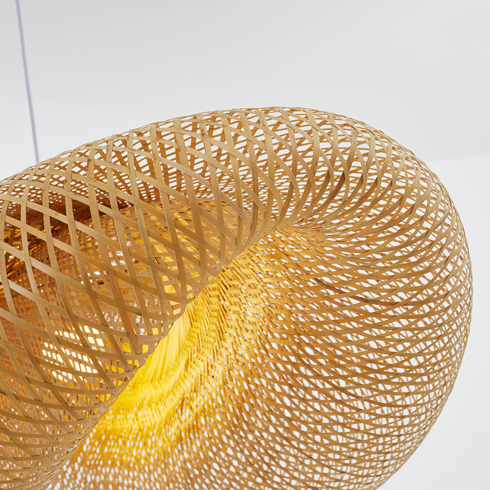 Ritta Moderne LED Lampade a Sospensione Bambù Sala da Pranzo/Cucina