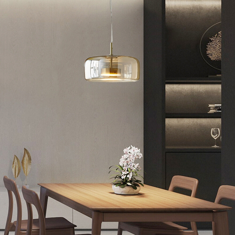 Lioren Pendant Light Morden Glass Clear/Smoky/Amber
