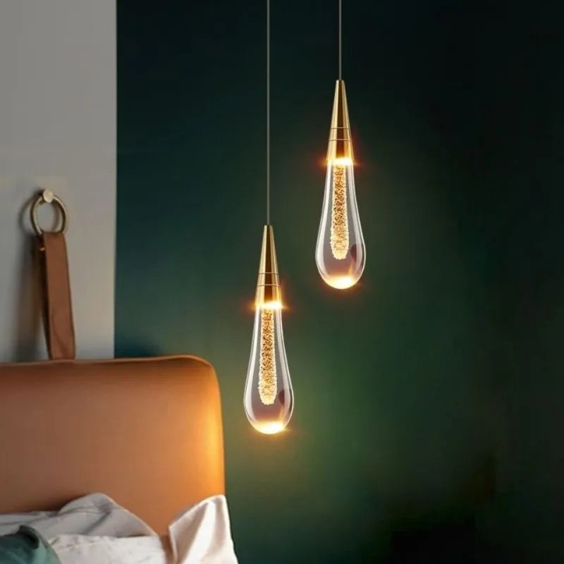Orlith Pendant Light Gold Crystal