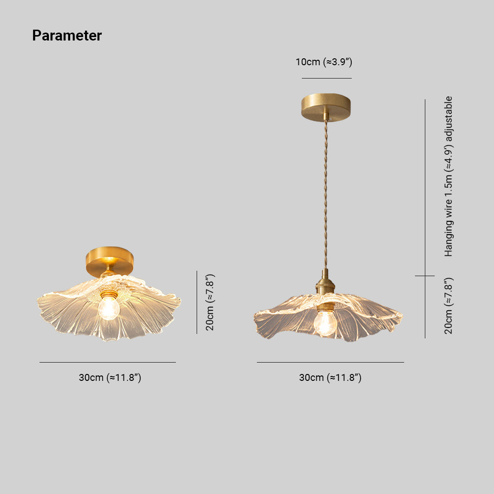Lavor Flower Glass Ceiling/Pendant Light